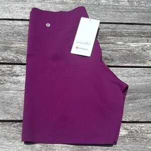 Lululemon Glow Up Super-High-Rise Short 6" Chilled Grape purple size 14 NWT‎
